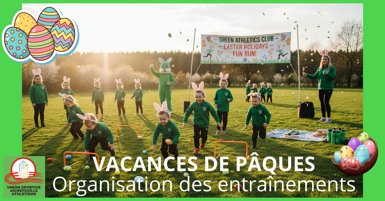 VACANCES DE PÂQUES - organisation des entrainements
