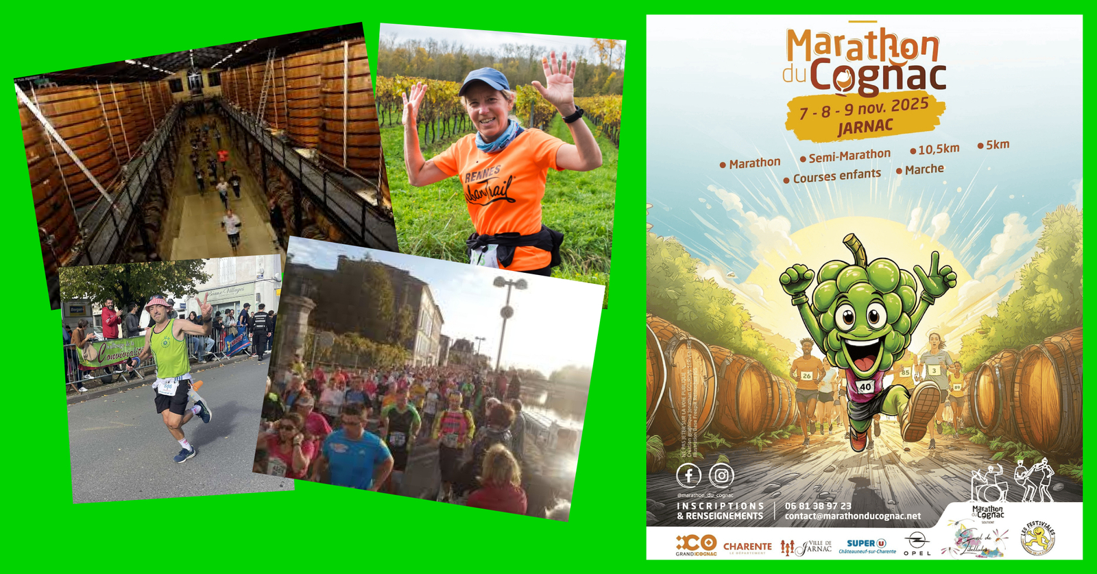 Sept Aigrefeuillais au Marathon du Cognac