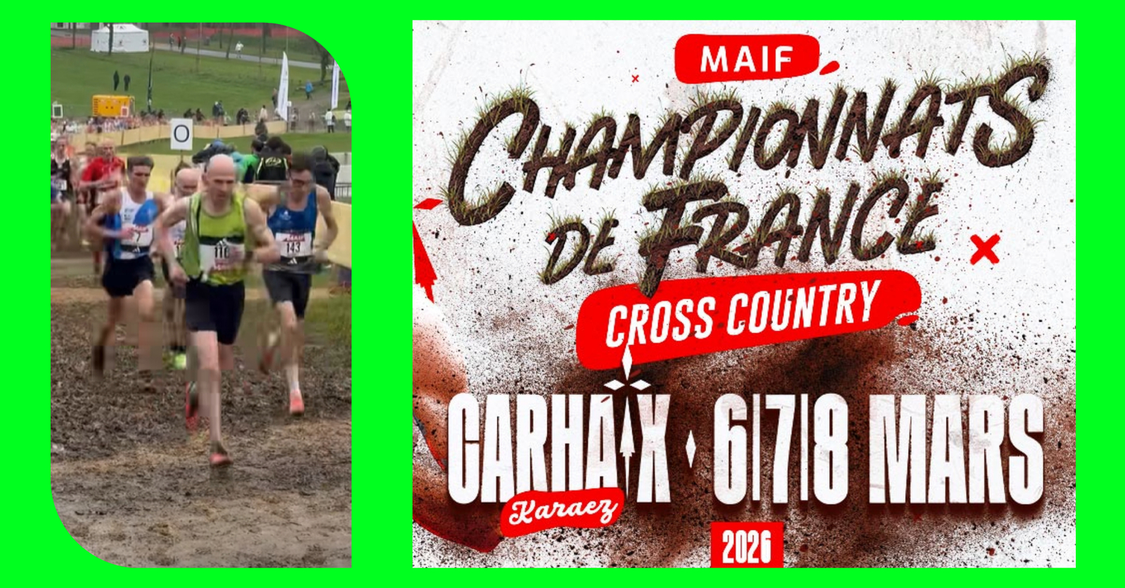 Jean-Marie Deguitre aux Championnats de France de Cross
