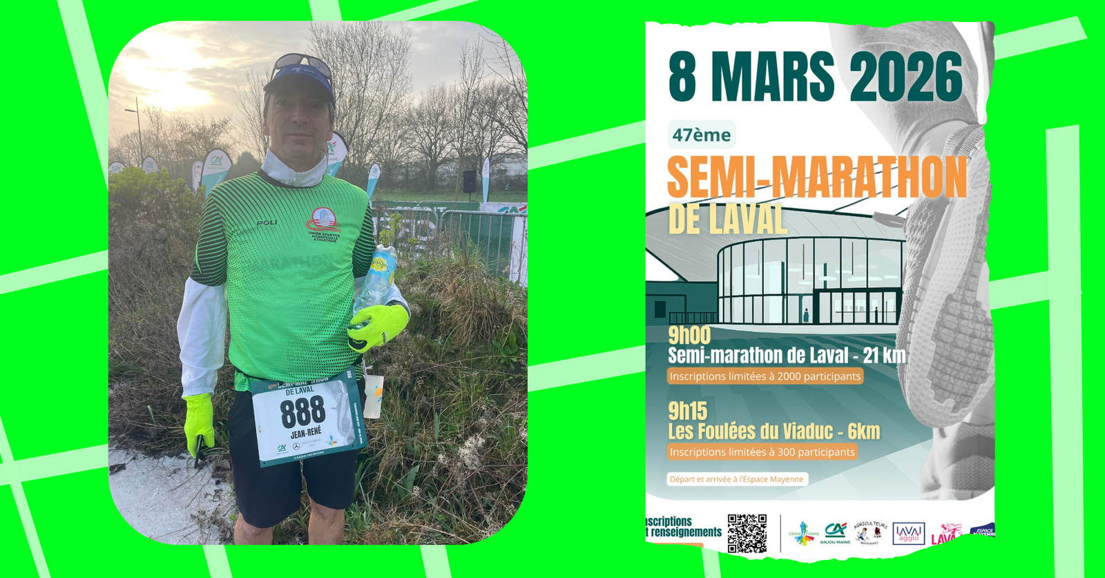 Jean-René sur le Semi Marathon de Laval