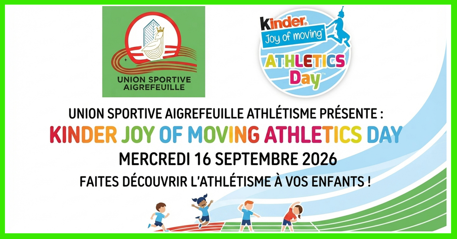 Kinder Joy of Moving Athletics Day