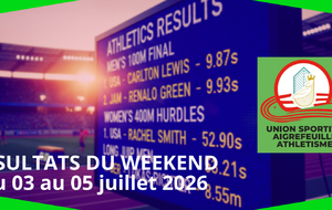 Résultats du week-end du 03 au 05 juillet 2026