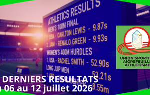 Résultats club du 06 au 12 juillet 2026