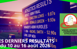 Résultats club du 10 au 16 août 2026