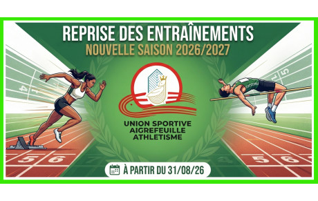 REPRISE DES ENTRAINEMENTS