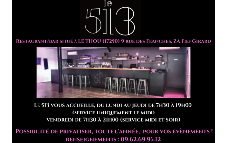 LE 513 restaurant