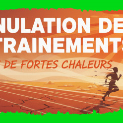 ANNULATION DES ENTRAINEMENTS